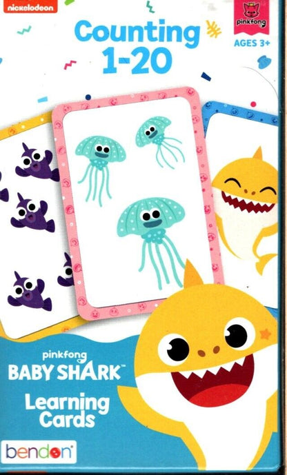 Nickelodeon Baby Shark - Counting 1-20 - Learning 36 Flash cards