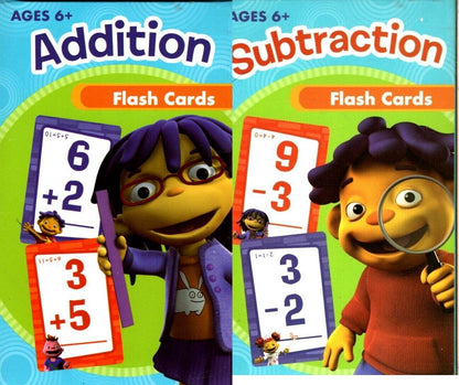 Sid the Science Kid - Addition & Subtraction - 36 Flash cards (Set of 2)