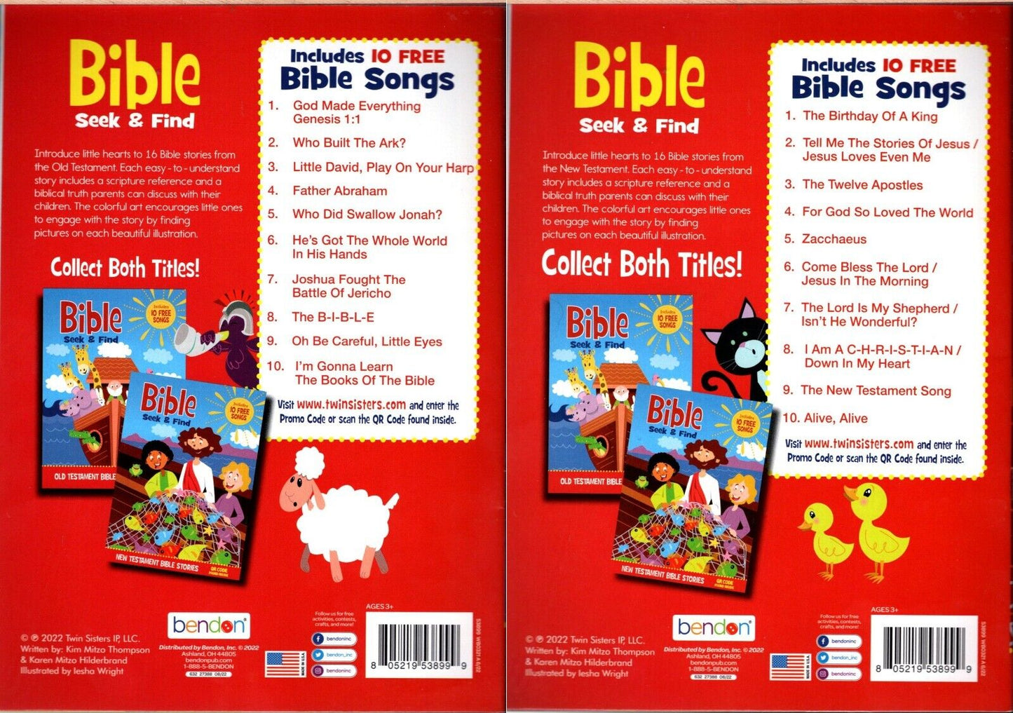 Bible Seek and Find - Old & New Testament - Activity Book (Set of 2 Books)