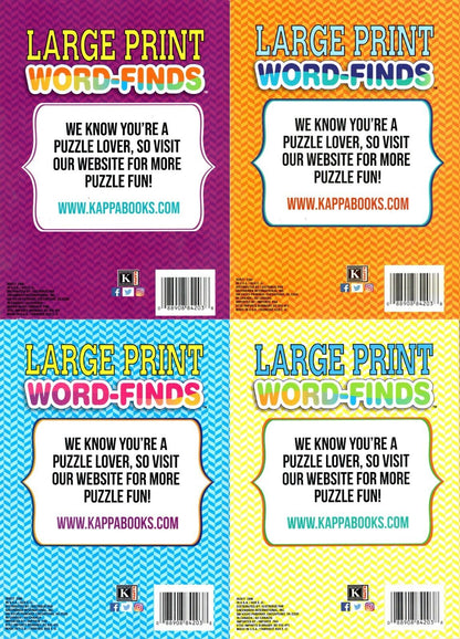 Large Print Word - Finds (All New Puzzles) - Vol.397 - 400 Now 128 Pages