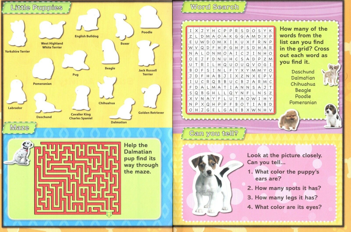 Puppies - Sticker Activity Book - More Than 100 Reusable Stickers Inside