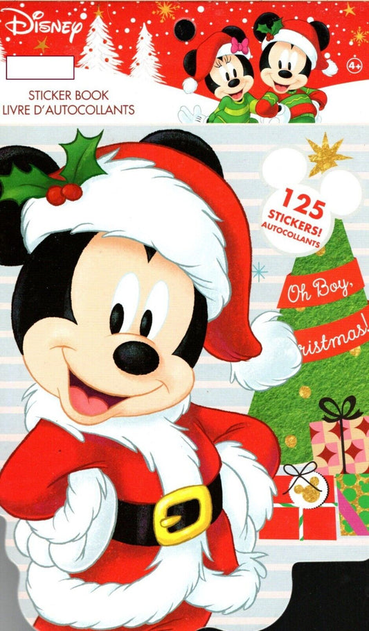 Christmas Holiday Disney Mickey - 125 Stickers Book