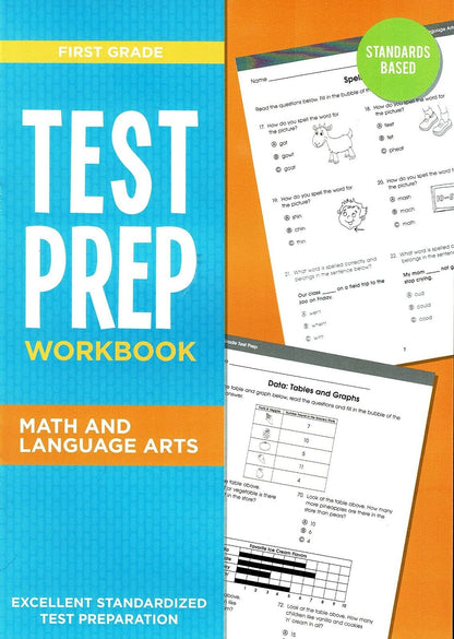 First Grade Math & Language Arts Standards Based Excellent Standardized Test