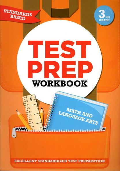 Third Grade Math & Language Arts Test Prep Workbook (Aligned with Common Core