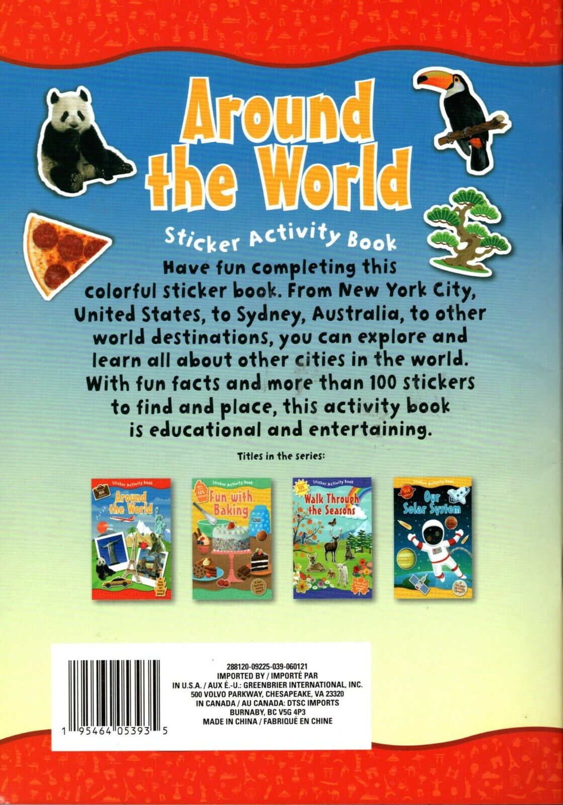 Sticker Activity Book - Around The World - with Over 100 Stickers