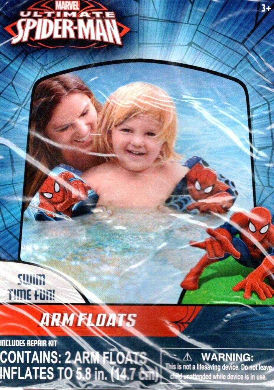 Marvel Spider-Man - Arm Floats Includes Repair Kit - Swim Time Fun!