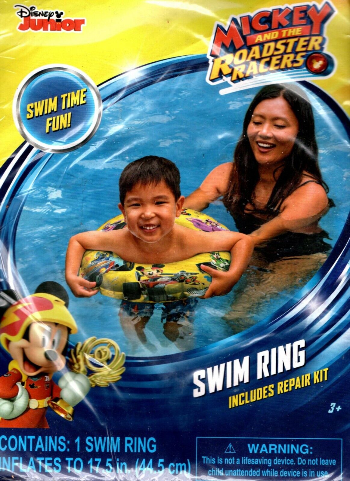 Disney Junior Mickey and the Roadster - 17.5" Swim Ring - Includes Repair Kit