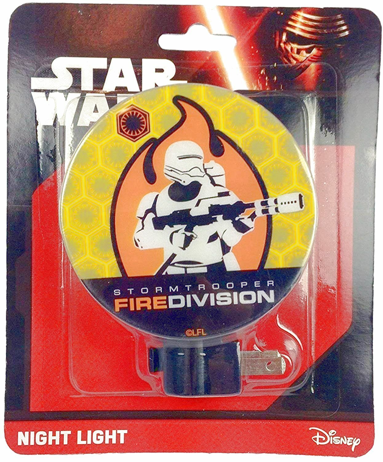 Disney Star Wars Boys Night Light Kids Bedroom Home Decor - Fire Division