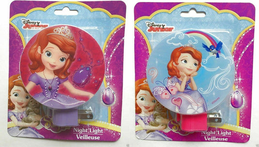 Disney Junior Princess Sofia the First Night Light Variety (Pink) + (Light Blue)