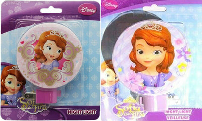 Disney Sofia the First Pink Shade and Purple Base Night Light (Set of 2)