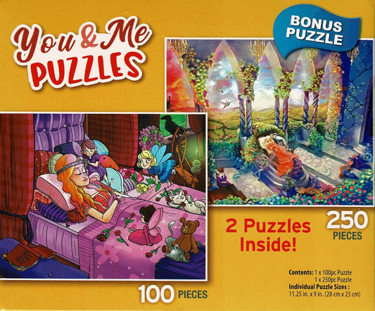 Sleeping Beauty/Sleeping Beauty - Total 350 Piece, 2 Puzzles Inside