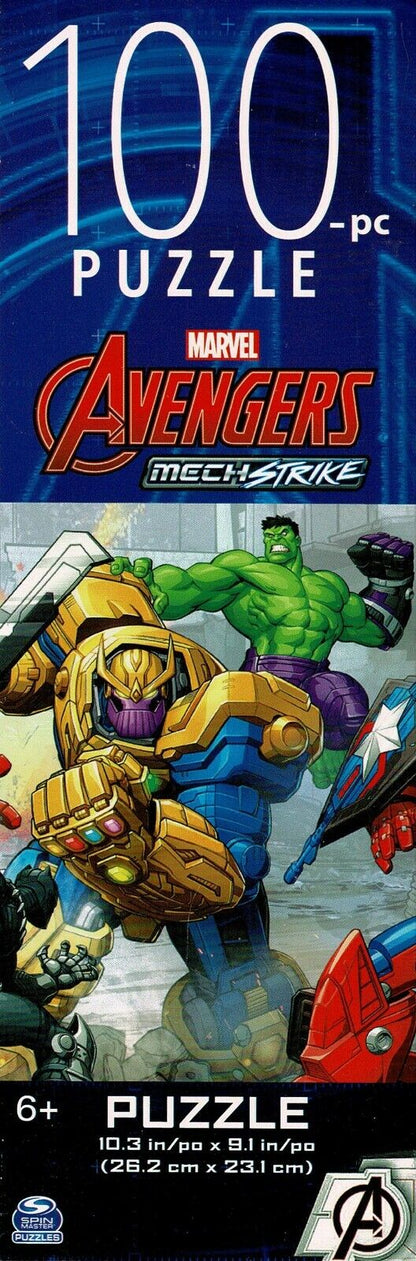 Marvel Avengers Mech Strike & Spider-Man - 100 Piece Jigsaw Puzzle (Set of 2)