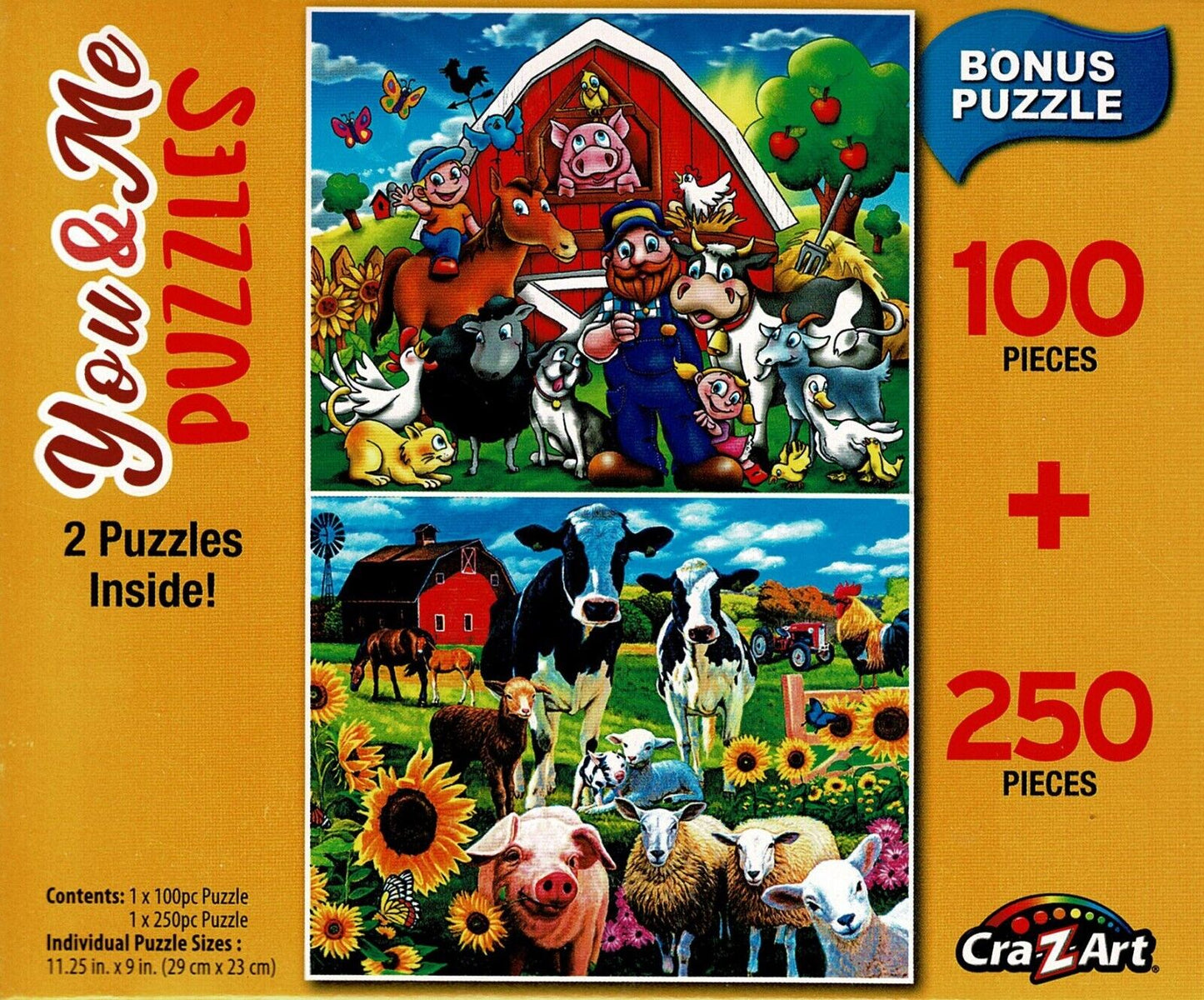 You & Me Puzzles - Old Mac's Farm - Total 350 Piece, 2 Puzzles Inside