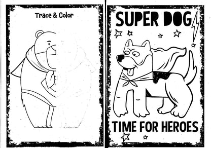 Super Pets - To the Rescue - Jumbo Coloring & Activity Book Book 96 pages