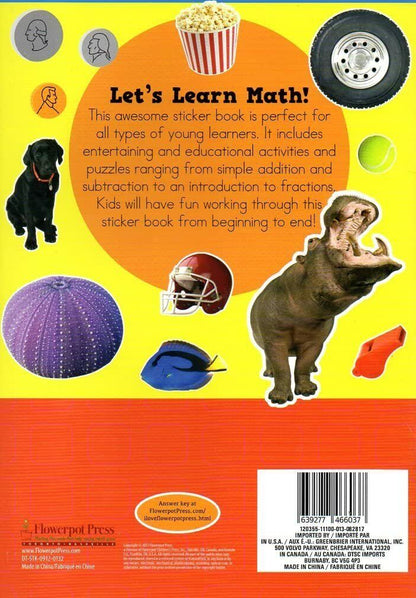 Flowerpot Press Let's Learn Math - Sticker and Activity Book