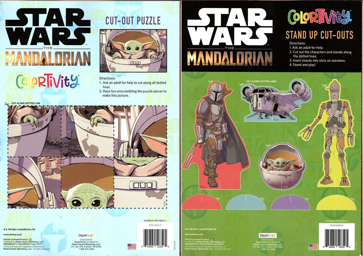 Disney Star Wars Mandalorian - Activity Books - The Force is Strong & The Asset