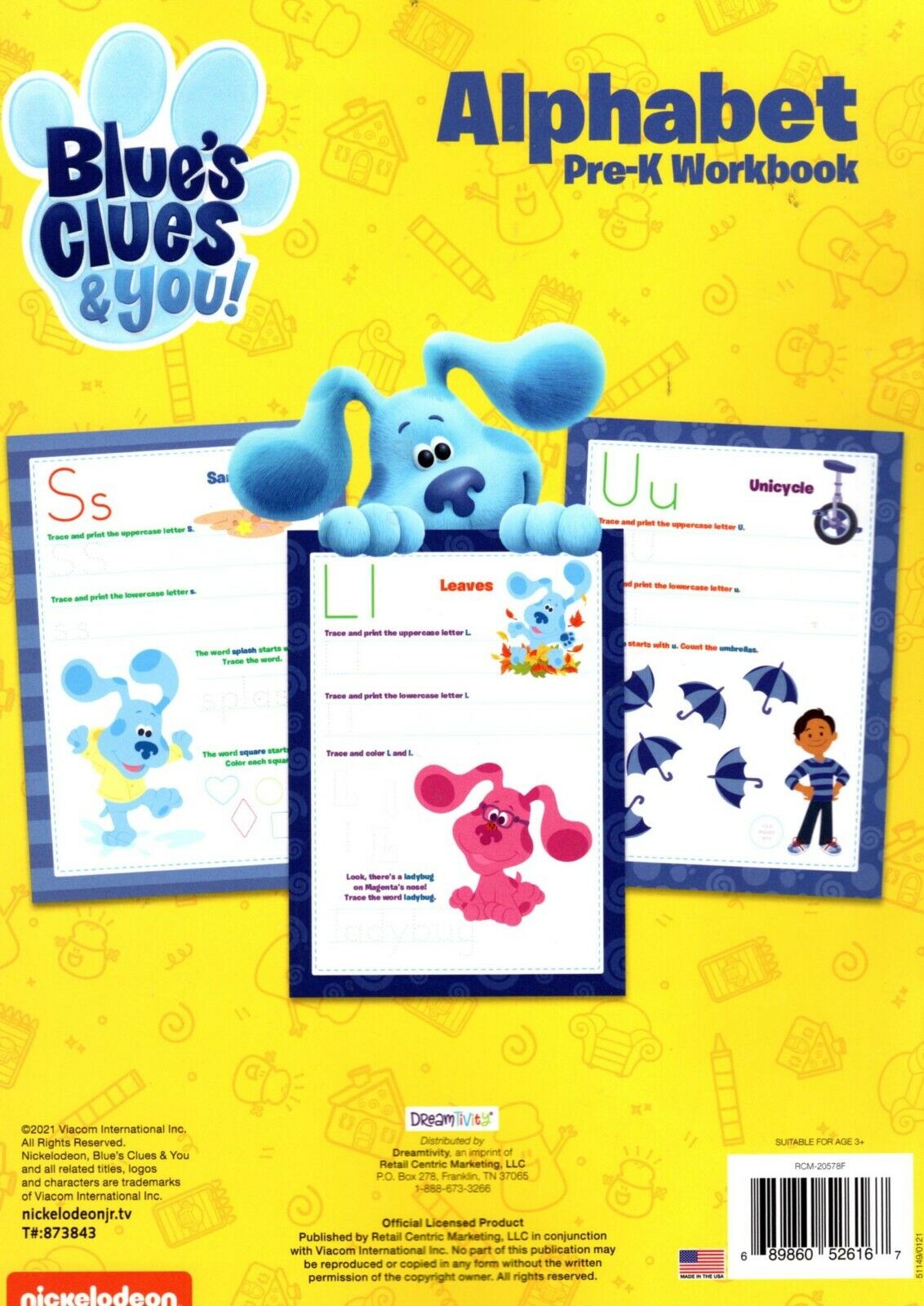 Educational Workbooks - Nickelodeon - Blue`s Clues&you! - Alphabet - Pre-K