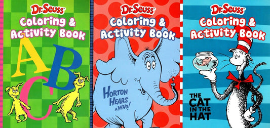 Dr. Seuss - The Cat in the Hat, A.B.C. and Horton Hears a Who! - Activity Book (Set of 3 Books)