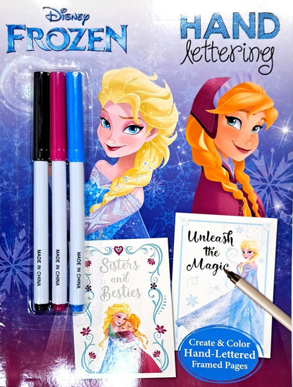 Disney Frozen - Hand Lettering & Activity & Coloring Book