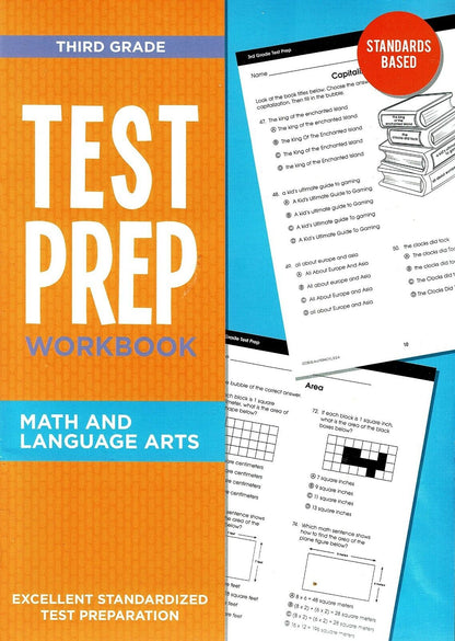 Third Grade Math & Language Arts Standards Based Excellent Standardized Test