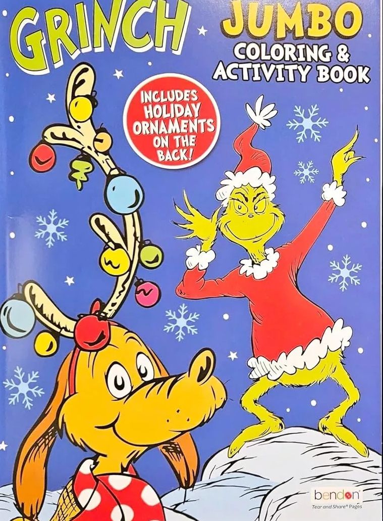 Grinch Holiday Christmas Coloring & Activity Book  v6