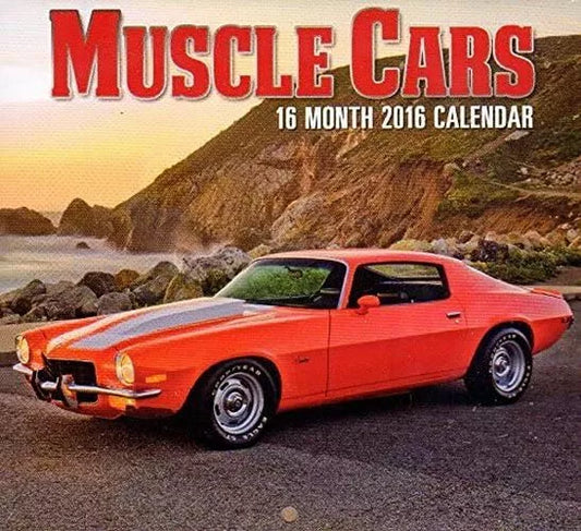 2016 16 Month Mini Wall Calendar (Muscle Cars)