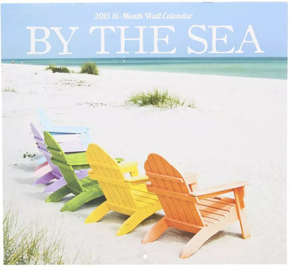 2015 By The Sea 12x11 Vista 16-Month Wall Calendar