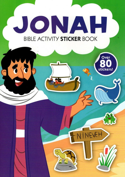 Bible Activity Jonah Sticker Book Over 80 Stickers