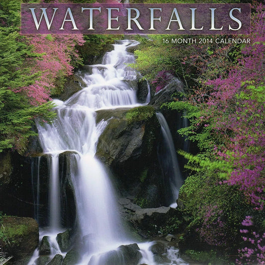 2014 Waterfalls - (12x12) Wall Calendar By Studio 18 - NEW