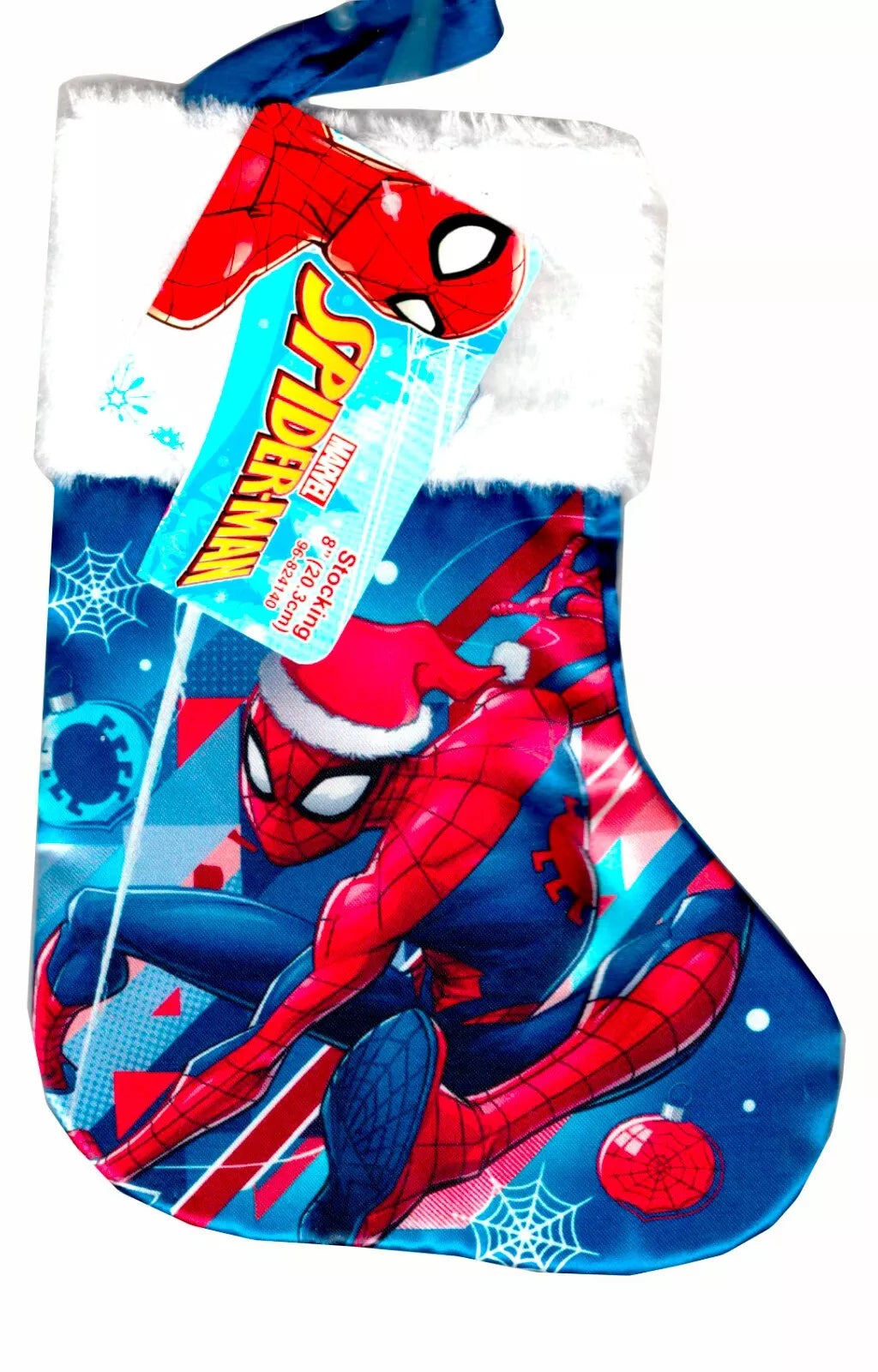 Avengers & Spider - (Mini Size) 8" Printed Satin Christmas Stocking Plush Cuff