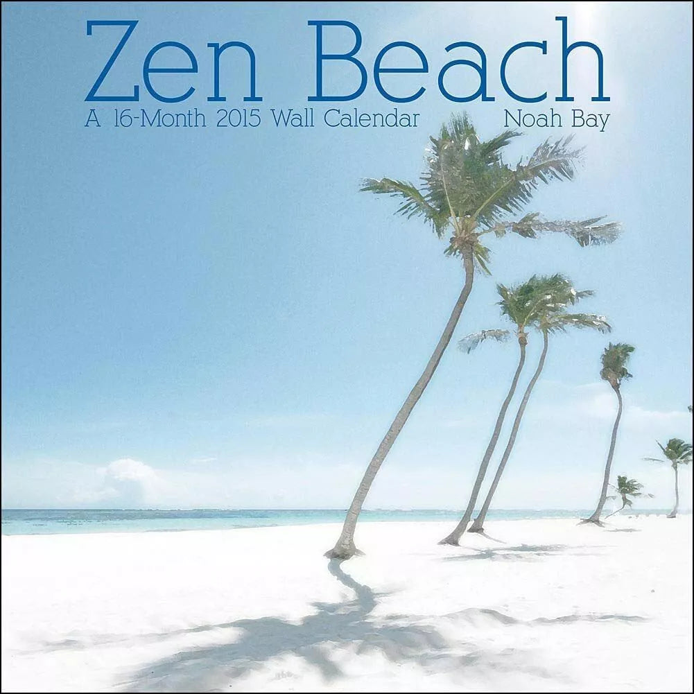 2015 Zen Beach Linen Wall Calendar Trends International