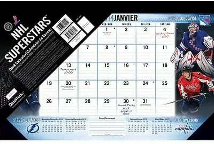 NHL Superstars - 2014 Desk Pad Calendar