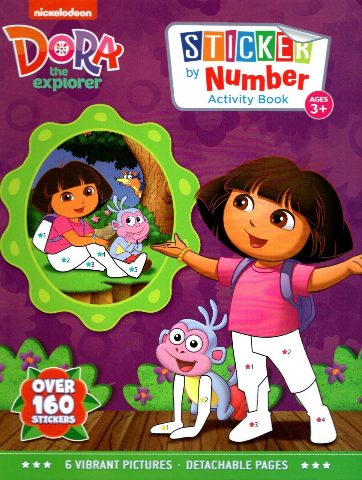 Nickelodeon Dora the Explorer - Sticker by Number Activity Book Over 160 Sticker