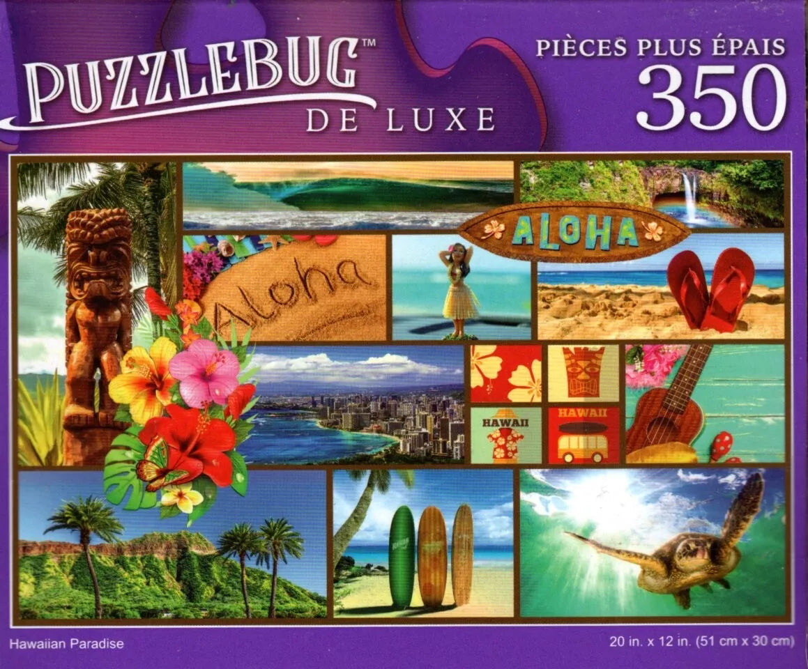 Hawaiian Paradise - 350 Pieces Deluxe Jigsaw Puzzle