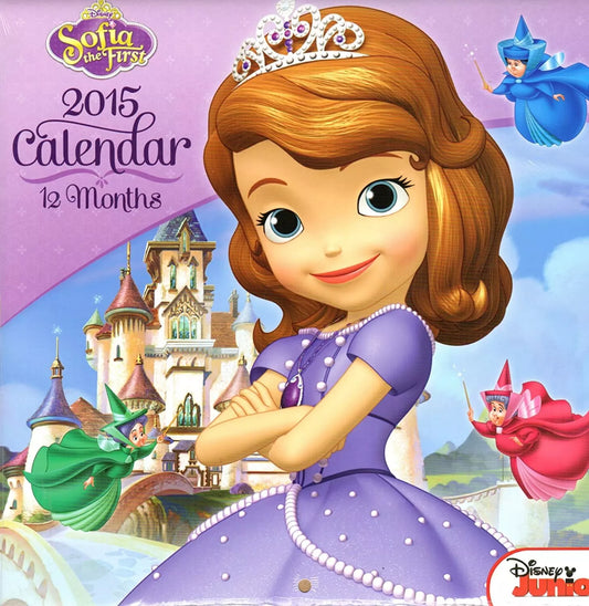 Sofia The First - Disney Junior - 2015 12 Month Wall Calendar 10x10