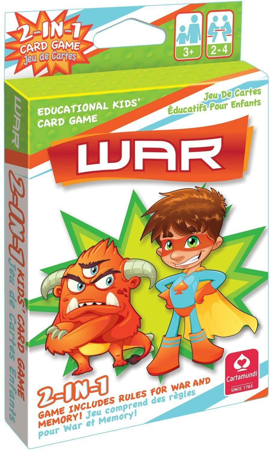 Kelli's Shop 2 In 1 Card Game War & Memory by Carta Mundi