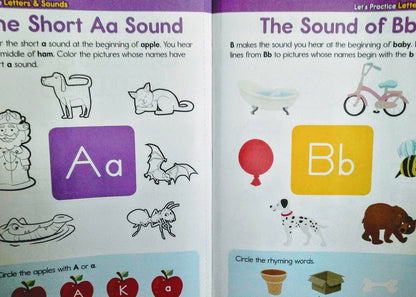 Let's Practice Letters & Sounds Workbook Ages 4+