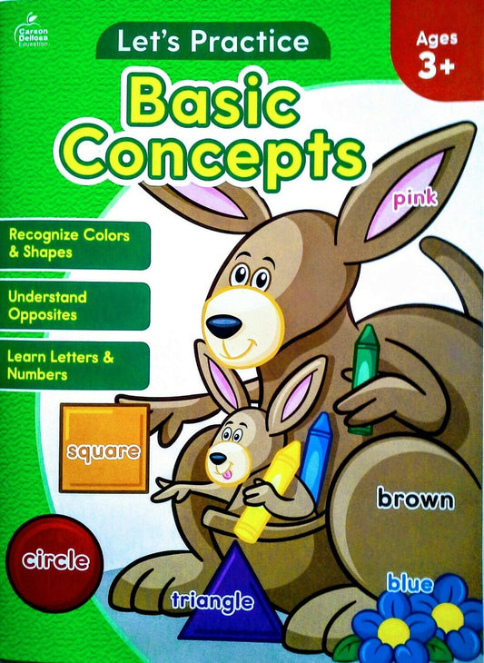 Let's Practice Basic Concepts Workbook Ages 3+