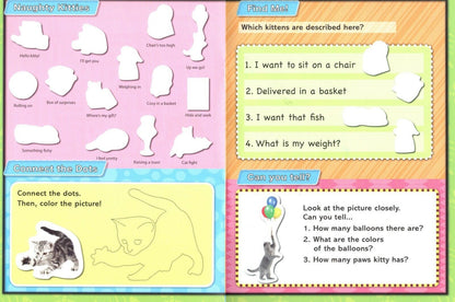 Kittens - Sticker Activity Book - More Than 100 Reusable Stickers Inside