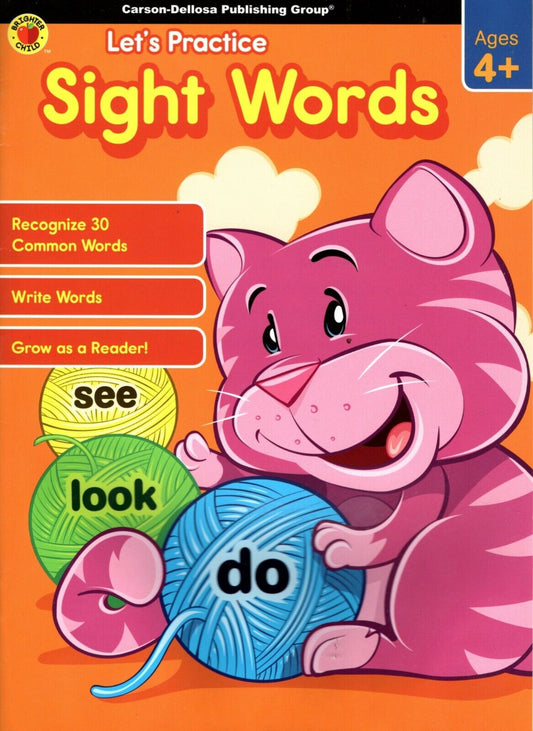 let's Practice - Sight Words - Educational Workbooks Ages 4+