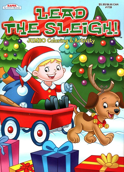 Christmas Edition Holiday - Jumbo Coloring and Activity Book - Lead The Sleigh