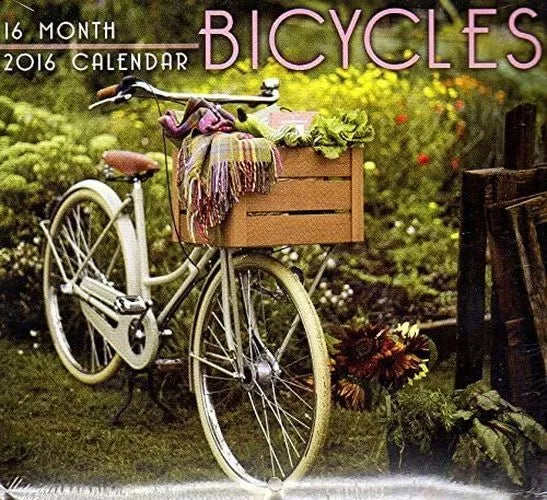 2016 16 Month Mini Wall Calendar (Bicycles)