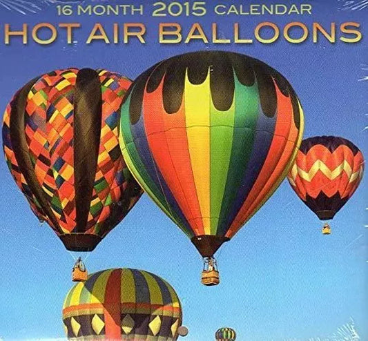 2015 16 Month Mini Wall Calendar (Hot Air Balloons)