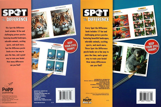 Spot the Difference - Picture Puzzles Book (Set of 2 Book) - v3