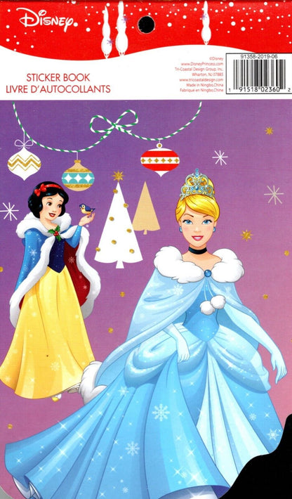 Holiday Christmas Sticker Books - Disney Princess 125 Stickers (Set of 2 Pack)