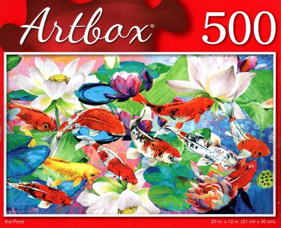 Koi Pound - 500 Pieces Jigsaw Puzzle