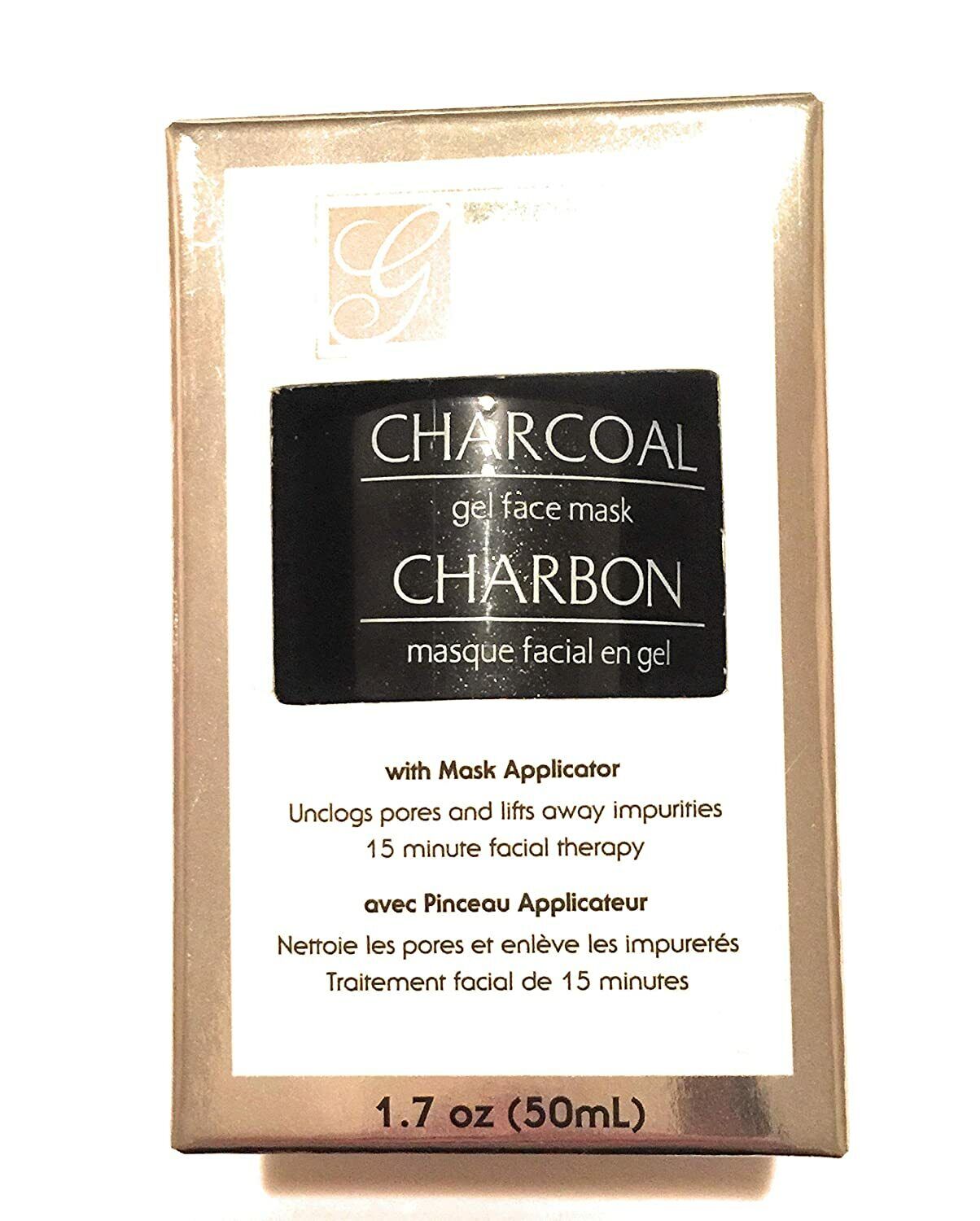 Global Beauty Care Charcoal Gel Fask Mask 1.7 Oz With Applicator