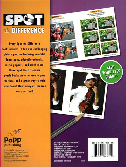 Spot the Difference - Picture Puzzles Book