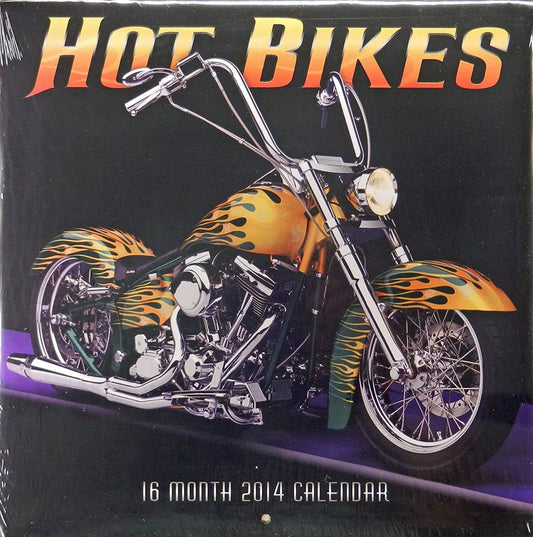 STUDIO18 ~ 2014 - 16 Month Wall Calendar 12" x 12" - HOT BIKES