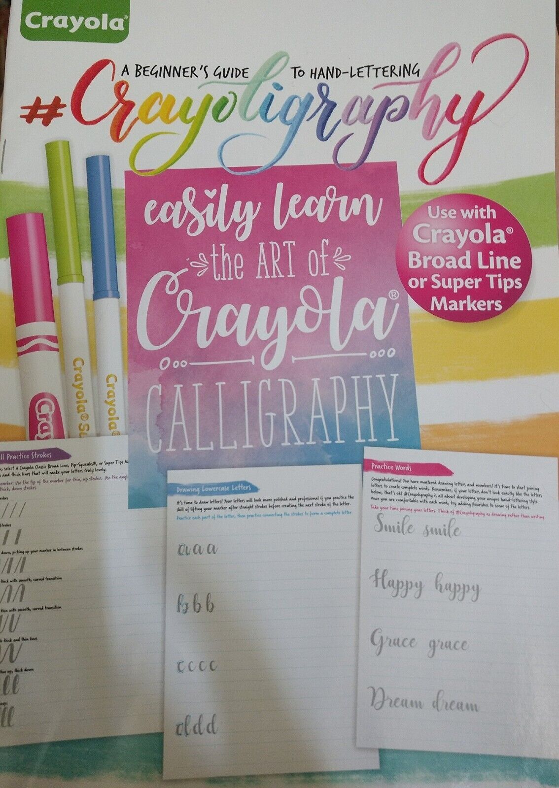 Crayola Crayolugraphy calligraphy, a Beginner's Guide to Hand-Lettering Book